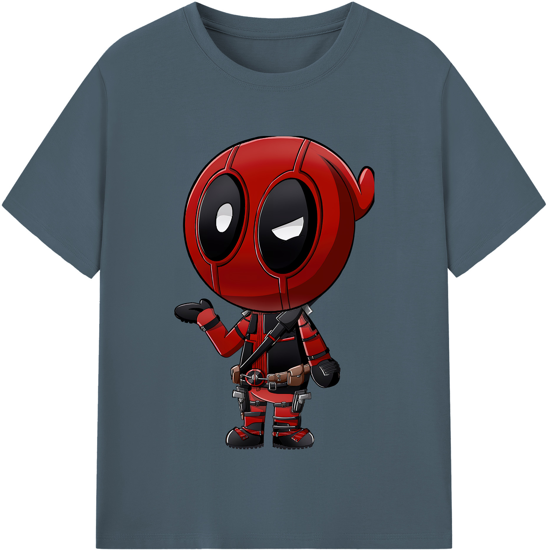 （画像用） Deadpool デッドプール 綿100％半袖Tシャツ（フロントプリント）